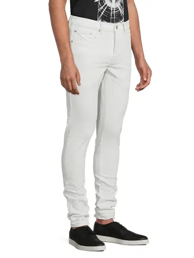 Purple Brand Men's P001 Classic Stretch Skinny Jeans - Optic White - Size 38 | Thumbnail 4 Purple Brand Men's P001 Classic Stretch Skinny Jeans - Optic White - Size 38 | Thumbnail 4