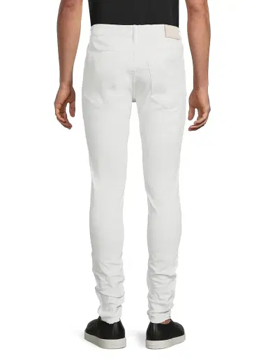 Purple Brand Men's P001 Classic Stretch Skinny Jeans - Optic White - Size 38 | Thumbnail 5 Purple Brand Men's P001 Classic Stretch Skinny Jeans - Optic White - Size 38 | Thumbnail 5