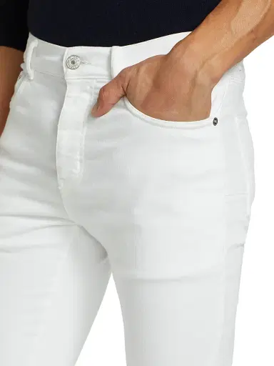 Purple Brand Men's P001 Classic Stretch Skinny Jeans - Optic White - Size 38 | Thumbnail 6 Purple Brand Men's P001 Classic Stretch Skinny Jeans - Optic White - Size 38 | Thumbnail 6