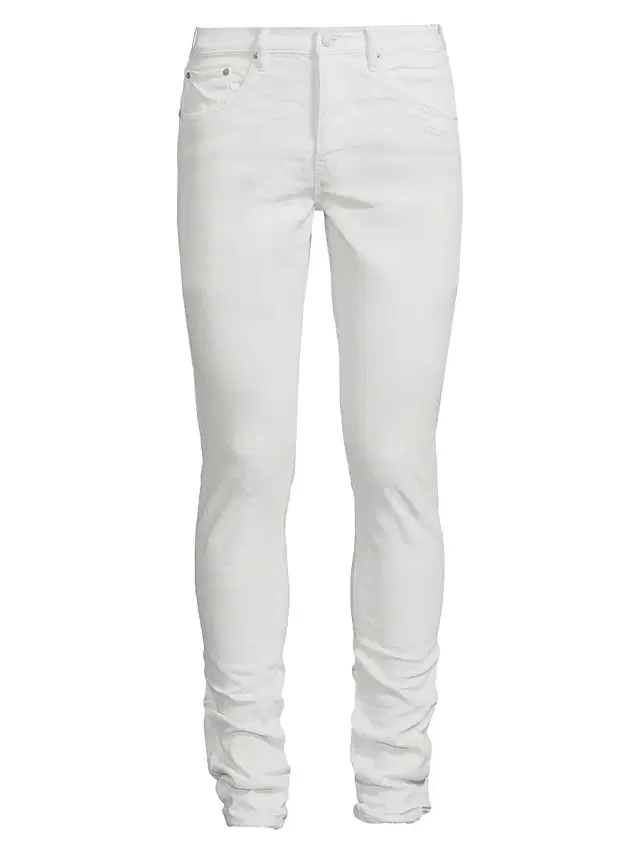 Men's P001 Classic Stretch Skinny Jeans - Optic White