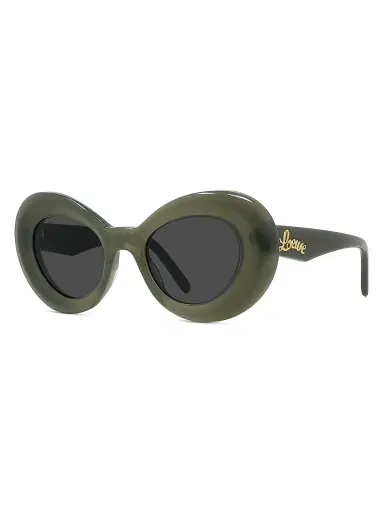 Loewe Men's Curvy 47MM Butterfly Sunglasses - Dark Green Smoke | Thumbnail 2 Loewe Men's Curvy 47MM Butterfly Sunglasses - Dark Green Smoke | Thumbnail 2