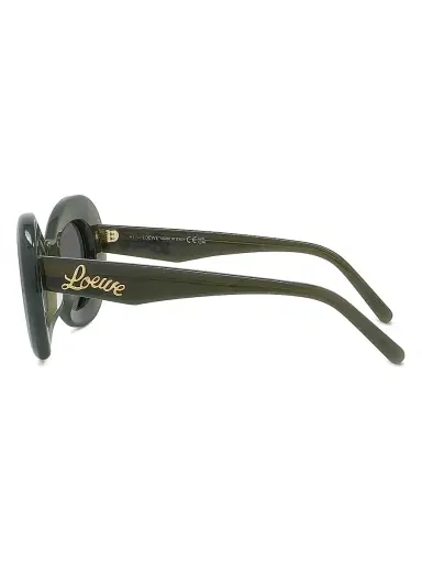 Loewe Men's Curvy 47MM Butterfly Sunglasses - Dark Green Smoke | Thumbnail 3 Loewe Men's Curvy 47MM Butterfly Sunglasses - Dark Green Smoke | Thumbnail 3