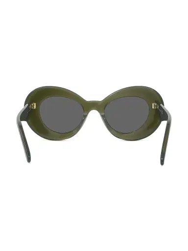 Loewe Men's Curvy 47MM Butterfly Sunglasses - Dark Green Smoke | Thumbnail 5 Loewe Men's Curvy 47MM Butterfly Sunglasses - Dark Green Smoke | Thumbnail 5