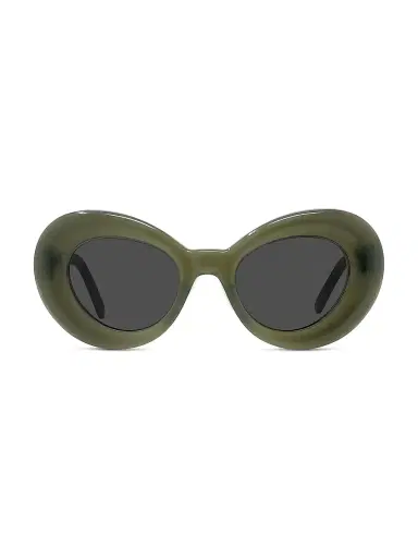 Loewe Men's Curvy 47MM Butterfly Sunglasses - Dark Green Smoke | Thumbnail 1 Loewe Men's Curvy 47MM Butterfly Sunglasses - Dark Green Smoke | Thumbnail 1