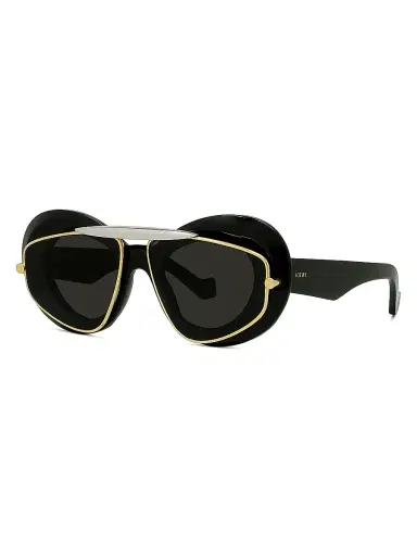 Loewe Men's Double Frame 47MM Geometric Sunglasses | Thumbnail 1