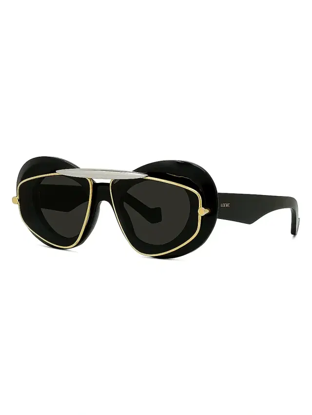 Loewe Men's Double Frame 47MM Geometric Sunglasses