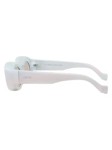 Loewe Men's x Paula's Ibiza 49MM Square Sunglasses - White Sparkle Grey Mirror | Thumbnail 3