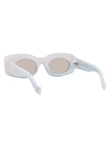 Loewe Men's x Paula's Ibiza 49MM Square Sunglasses - White Sparkle Grey Mirror | Thumbnail 4