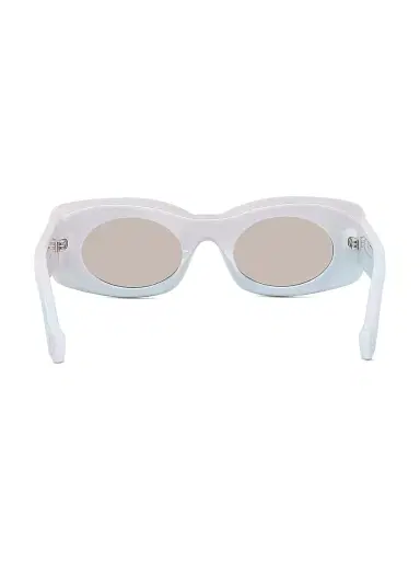 Loewe Men's x Paula's Ibiza 49MM Square Sunglasses - White Sparkle Grey Mirror | Thumbnail 5