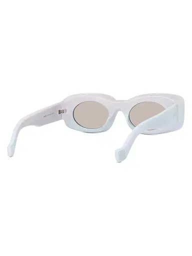 Loewe Men's x Paula's Ibiza 49MM Square Sunglasses - White Sparkle Grey Mirror | Thumbnail 6
