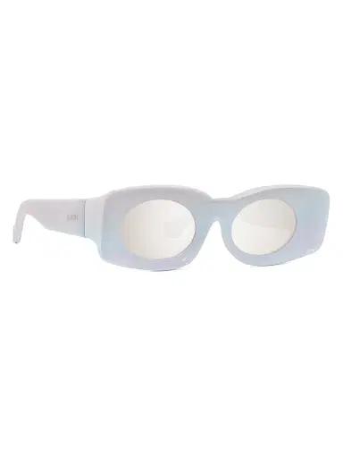 Loewe Men's x Paula's Ibiza 49MM Square Sunglasses - White Sparkle Grey Mirror | Thumbnail 8