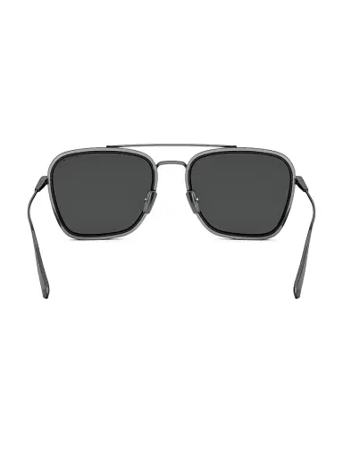 BVLGARI Men's B. ZERO1 55MM Square Sunglasses - Ruthenium Dark Grey Polarized | Thumbnail 5