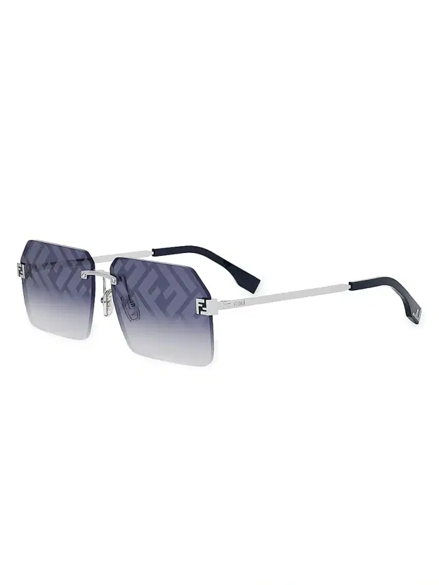 Men's Sky 59MM Geometric Sunglasses - Gradient Blue Palladium