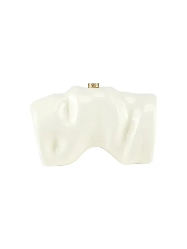 Cult Gaia Women's Scrunch Clutch - White