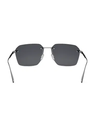 BVLGARI Men's Octo 61MM Rectangular Sunglasses - Palladium Grey Polarized | Thumbnail 5