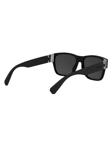 BVLGARI Men's 56MM Square Sunglasses - Black Dark Grey | Thumbnail 6