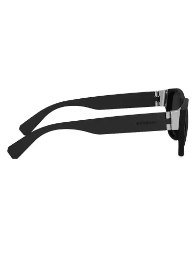 BVLGARI Men's 56MM Square Sunglasses - Black Dark Grey | Thumbnail 7