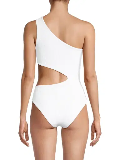 BEACH RIOT Women's Celine Cutout Swimsuit - White - Size XL | Thumbnail 5