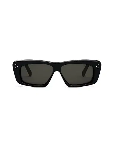Celine Men's Bold 3 Dots 51MM Cat-Eye Sunglasses - Shiny Black Smoke - Size Medium | Thumbnail 2 Celine Men's Bold 3 Dots 51MM Cat-Eye Sunglasses - Shiny Black Smoke - Size Medium | Thumbnail 2