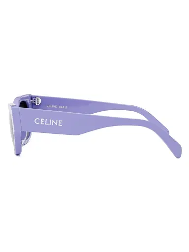 Celine Men's Monochrom 56MM Cat-Eye Sunglasses - Shiny Lilac Smoke | Thumbnail 3 Celine Men's Monochrom 56MM Cat-Eye Sunglasses - Shiny Lilac Smoke | Thumbnail 3