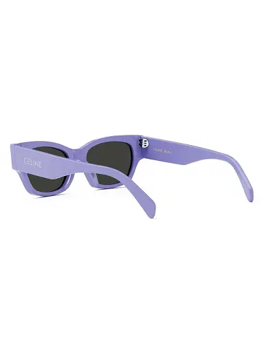Celine Men's Monochrom 56MM Cat-Eye Sunglasses - Shiny Lilac Smoke | Thumbnail 4 Celine Men's Monochrom 56MM Cat-Eye Sunglasses - Shiny Lilac Smoke | Thumbnail 4