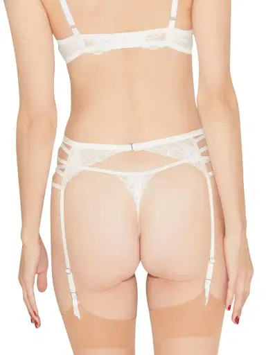 Fleur du Mal Women's Bella Embroidered V-String - | Thumbnail 3 Fleur du Mal Women's Bella Embroidered V-String - | Thumbnail 3
