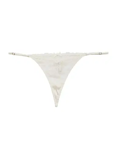 Fleur du Mal Women's Bella Embroidered V-String - | Thumbnail 4 Fleur du Mal Women's Bella Embroidered V-String - | Thumbnail 4