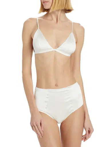 Kiki de Montparnasse Women's Tous Les Jours Soft Bra - Ivory - Size Large | Thumbnail 3 Kiki de Montparnasse Women's Tous Les Jours Soft Bra - Ivory - Size Large | Thumbnail 3