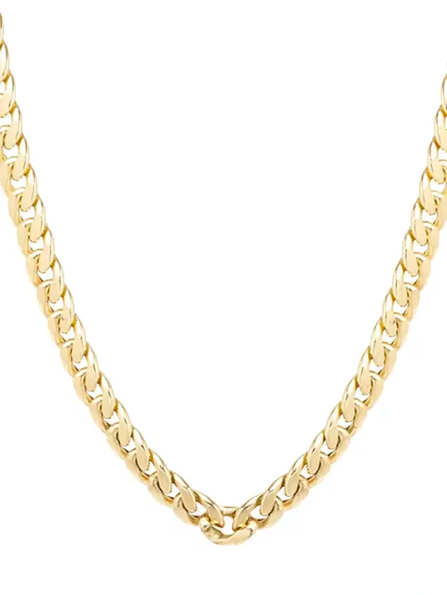 Women's 14K Yellow Gold Large Curb-Link Necklace - Yellow Gold