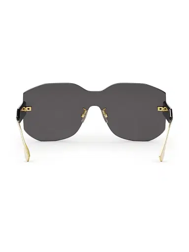Fendi Men's 138MM Rectangular Nylon Sunglasses - Black | Thumbnail 5