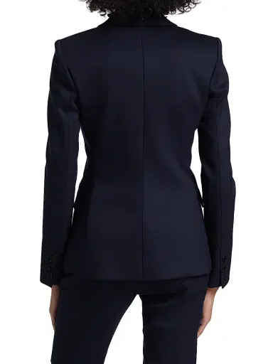 Altuzarra Women's Indiana Double-Breasted Cotton Jacket - Berry Blue - Size 14 | Thumbnail 5
