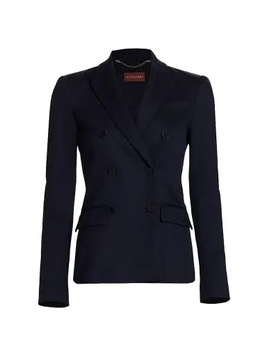 Altuzarra Women's Indiana Double-Breasted Cotton Jacket - Berry Blue - Size 14 | Thumbnail 1