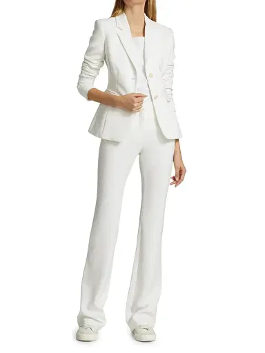 Altuzarra Women's Fenice Two-Button Jacket - Optic White - Size 12 | Thumbnail 2