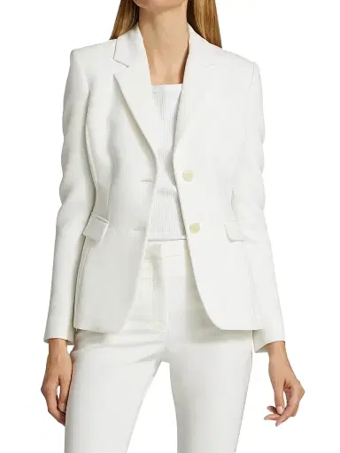 Altuzarra Women's Fenice Two-Button Jacket - Optic White - Size 12 | Thumbnail 3