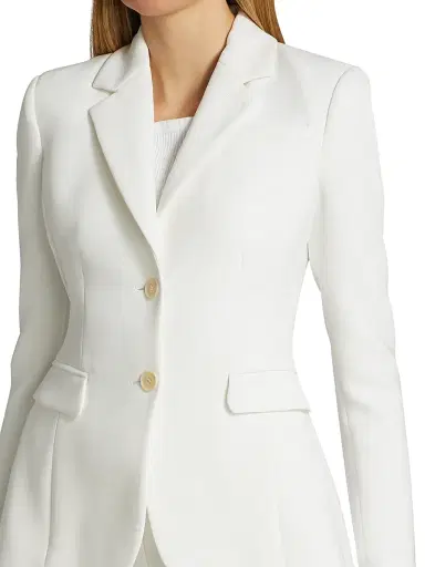 Altuzarra Women's Fenice Two-Button Jacket - Optic White - Size 12 | Thumbnail 6