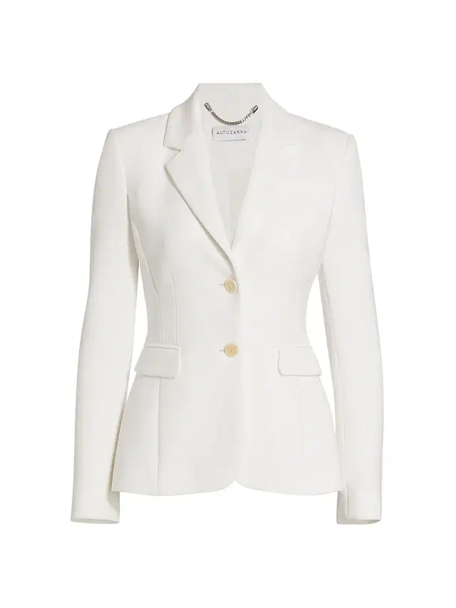 Altuzarra Women's Fenice Two-Button Jacket - Optic White