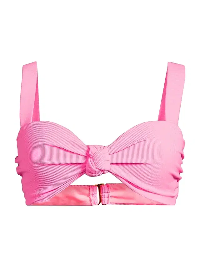 Beach Riot Women's Sophia Ribbed Bikini Top - Prism Pink