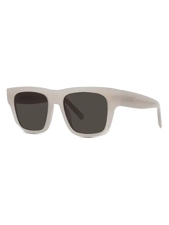 Givenchy Men's Rectangular 55MM Acetate Sunglasses - Beige Brown