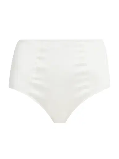 Kiki de Montparnasse Women's Tous Les Jours High-Waist Stretch-Silk Brief - Ivory - Size Large | Thumbnail 1 Kiki de Montparnasse Women's Tous Les Jours High-Waist Stretch-Silk Brief - Ivory - Size Large | Thumbnail 1