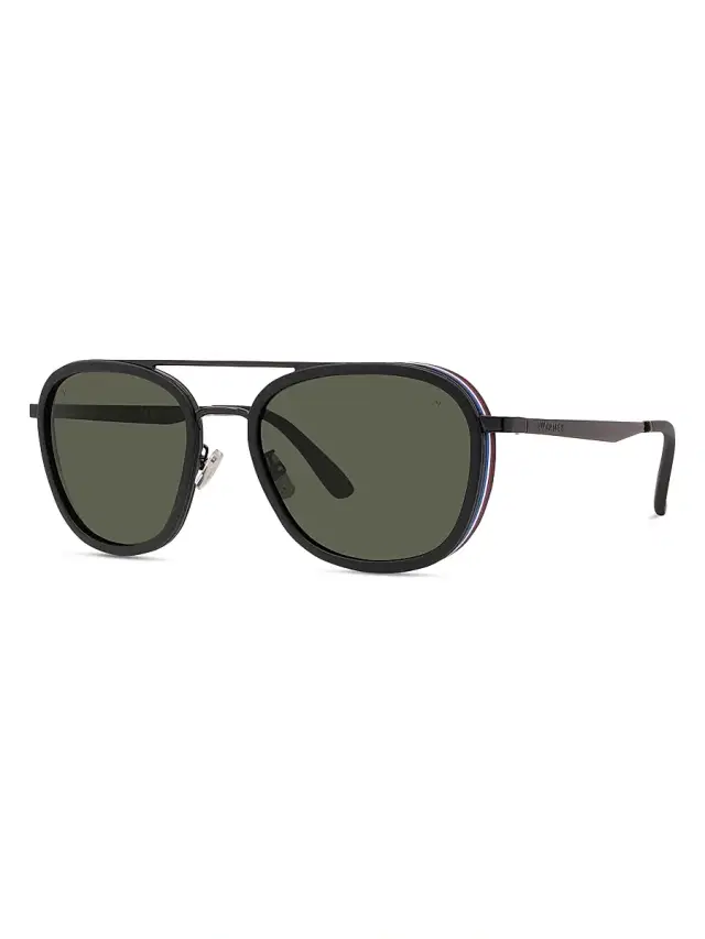 Vuarnet Men's Edge 04 58MM Geometric Sunglasses - Smoke Black