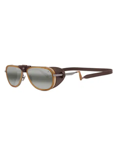 Vuarnet Men's Glacier 03 56MM Pilot Sunglasses - Smoke Light Brown | Thumbnail 8