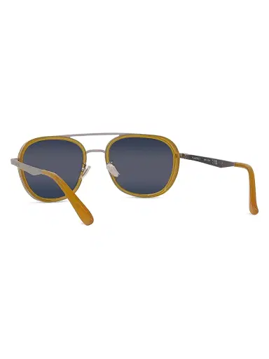 Vuarnet Men's Edge 03 54MM Geometric Sunglasses - Blue Mirror Light Brown | Thumbnail 4 Vuarnet Men's Edge 03 54MM Geometric Sunglasses - Blue Mirror Light Brown | Thumbnail 4