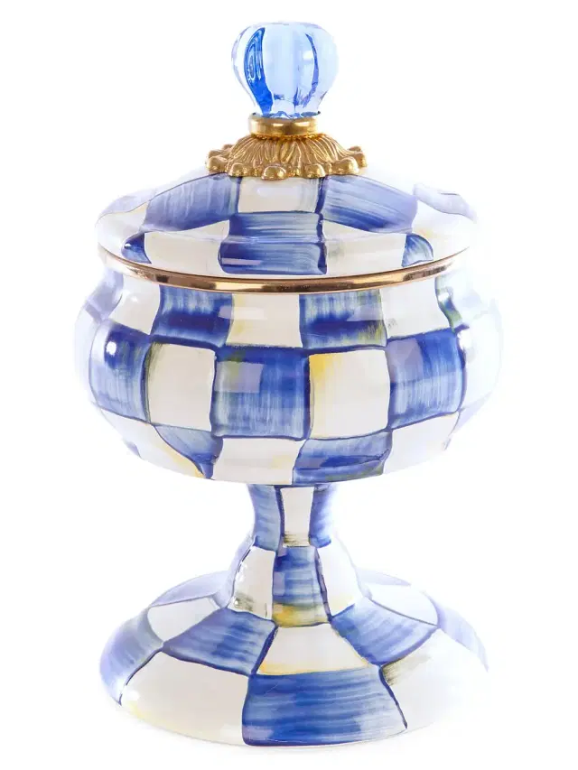 Royal Check Enamel Curiosity Pot