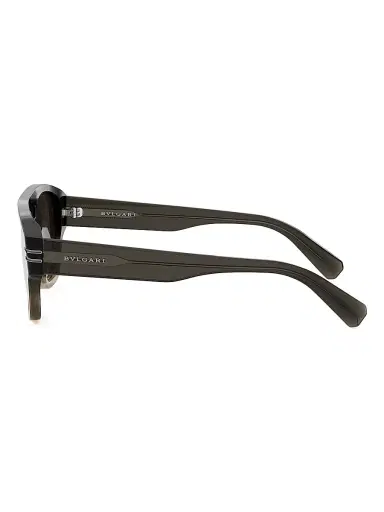 BVLGARI Men's B. Zero1 53MM Pilot Sunglasses - Brown | Thumbnail 3