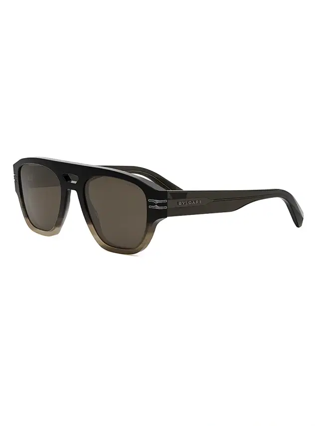 BVLGARI Men's B. Zero1 53MM Pilot Sunglasses - Brown