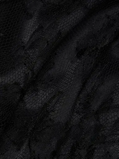 Adam Lippes Women's Samira High-Neck Lace Top - Black - Size 10 | Thumbnail 8