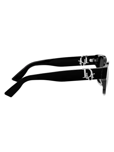 Dior Men's Oblique S1I 53MM Square Sunglasses - Shiny Black Gradient Smoke | Thumbnail 7