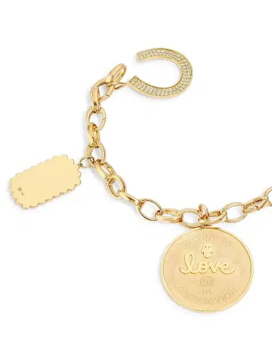 Sydney Evan Women's 14K Gold & 1.68 TCW Diamond Charm Bracelet | Thumbnail 3 Sydney Evan Women's 14K Gold & 1.68 TCW Diamond Charm Bracelet | Thumbnail 3