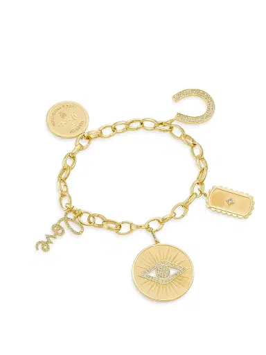 Sydney Evan Women's 14K Gold & 1.68 TCW Diamond Charm Bracelet | Thumbnail 1 Sydney Evan Women's 14K Gold & 1.68 TCW Diamond Charm Bracelet | Thumbnail 1