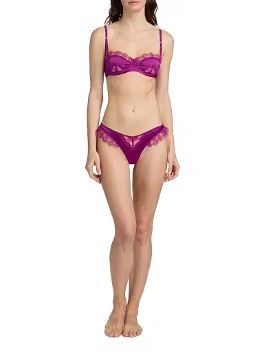 Kiki de Montparnasse Women's Lace Inset Thong | Thumbnail 2